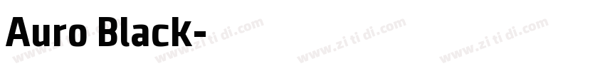 Auro Black字体转换